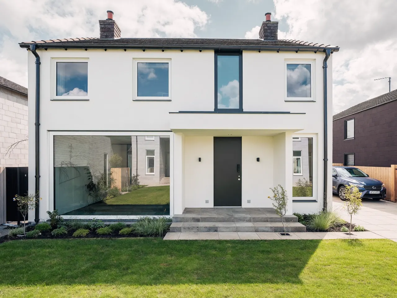 Modern brick home fitted with new double glazing